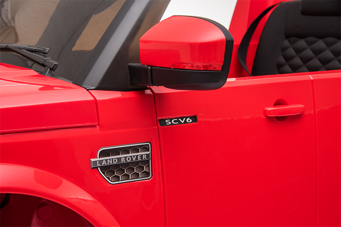 Kids Electric Ride On Land Rover Discovery 12v Single Seat Red - Image 26