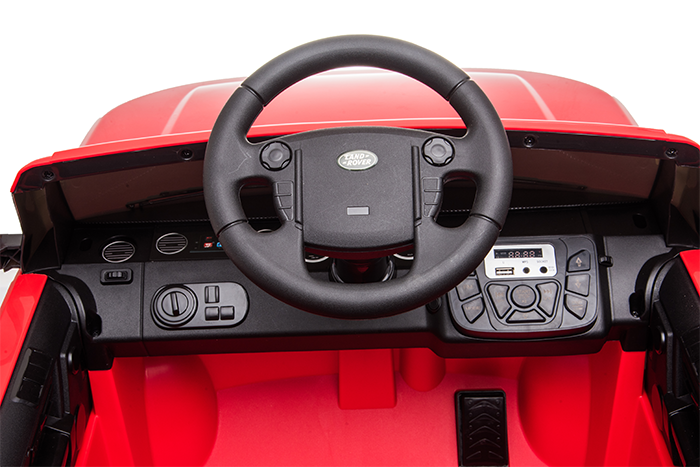 Kids Electric Ride On Land Rover Discovery 12v Single Seat Red - Image 31