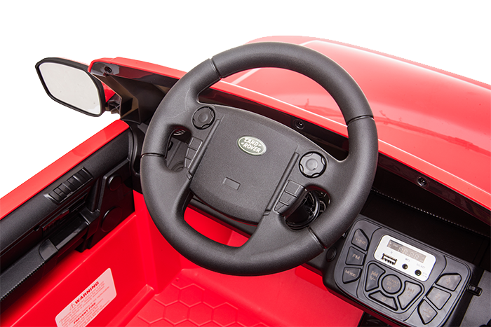 Kids Electric Ride On Land Rover Discovery 12v Single Seat Red - Image 21