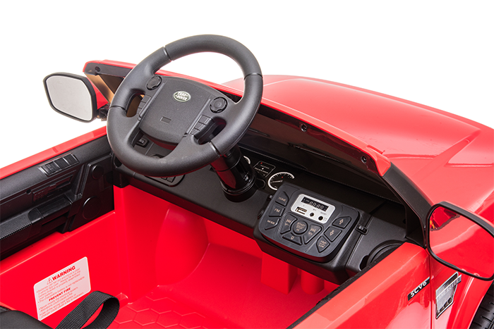 Kids Electric Ride On Land Rover Discovery 12v Single Seat Red - Image 18