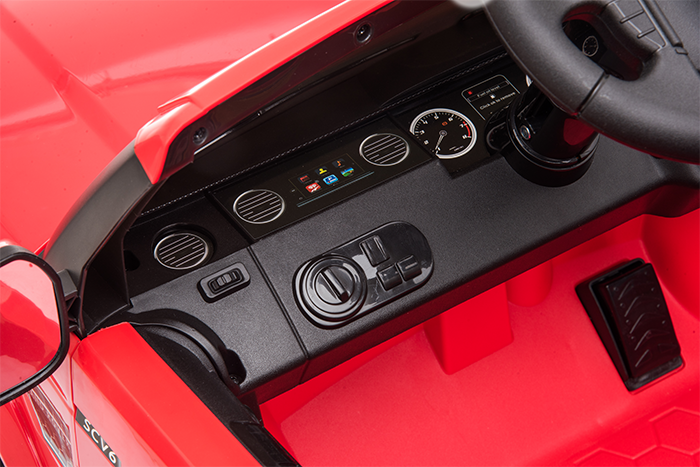 Kids Electric Ride On Land Rover Discovery 12v Single Seat Red - Image 22