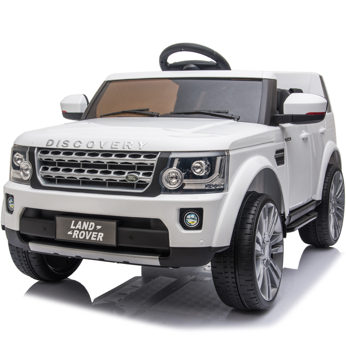 Kids Electric Ride On Land Rover Discovery 12v Single Seat - White - Image 4