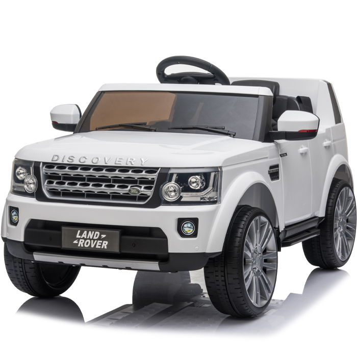 Kids Electric Ride On Land Rover Discovery 12v Single Seat - White - Image 2