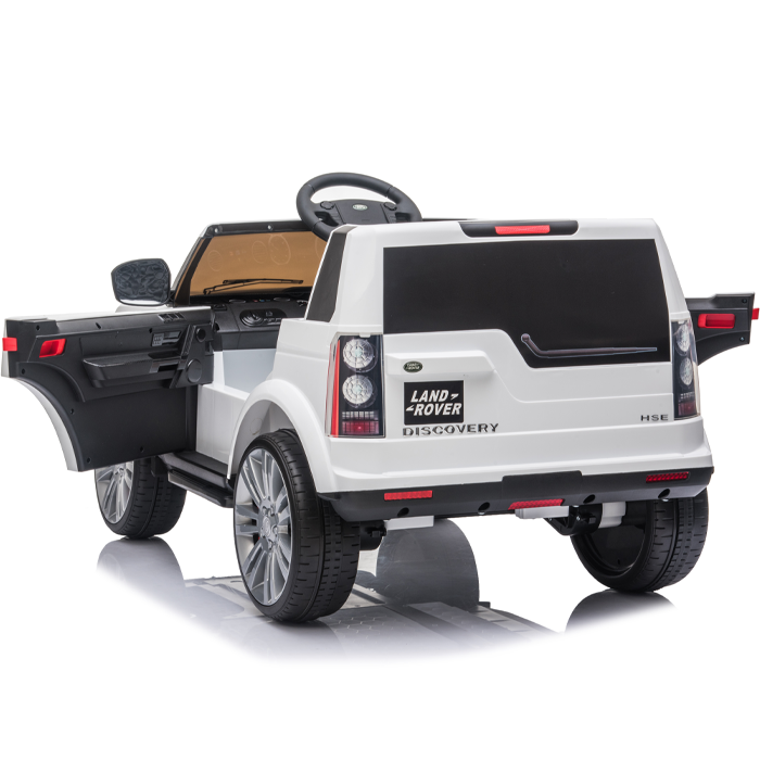 Kids Electric Ride On Land Rover Discovery 12v Single Seat - White - Image 9