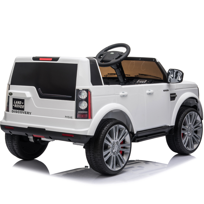 Kids Electric Ride On Land Rover Discovery 12v Single Seat - White - Image 11