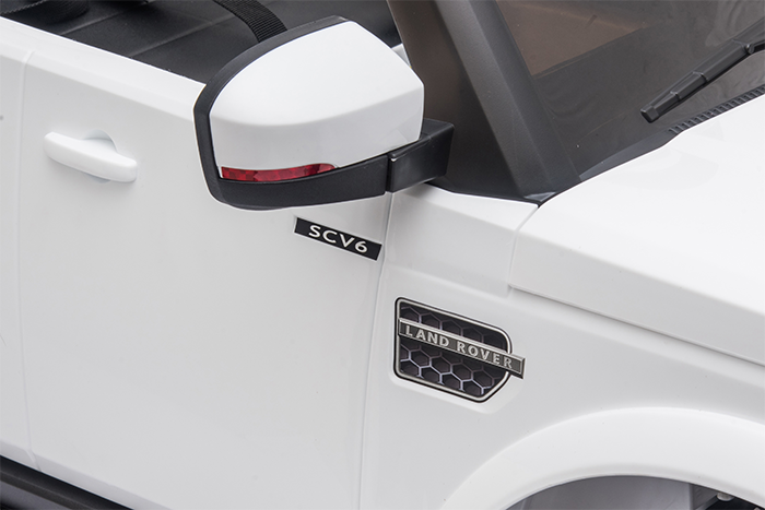 Kids Electric Ride On Land Rover Discovery 12v Single Seat - White - Image 18