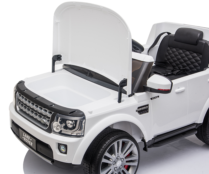 Kids Electric Ride On Land Rover Discovery 12v Single Seat - White - Image 19