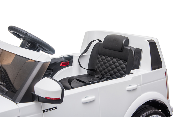 Kids Electric Ride On Land Rover Discovery 12v Single Seat - White - Image 35