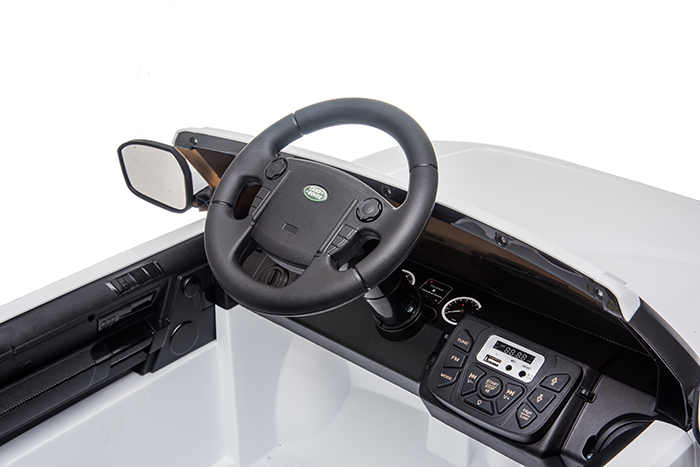 Kids Electric Ride On Land Rover Discovery 12v Single Seat - White - Image 39