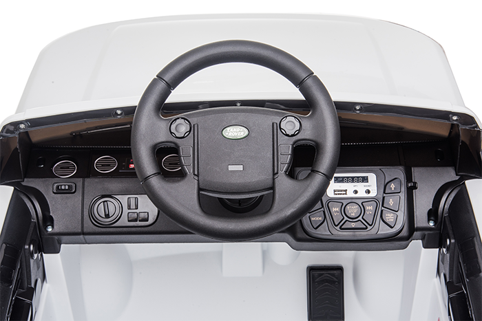 Kids Electric Ride On Land Rover Discovery 12v Single Seat - White - Image 40