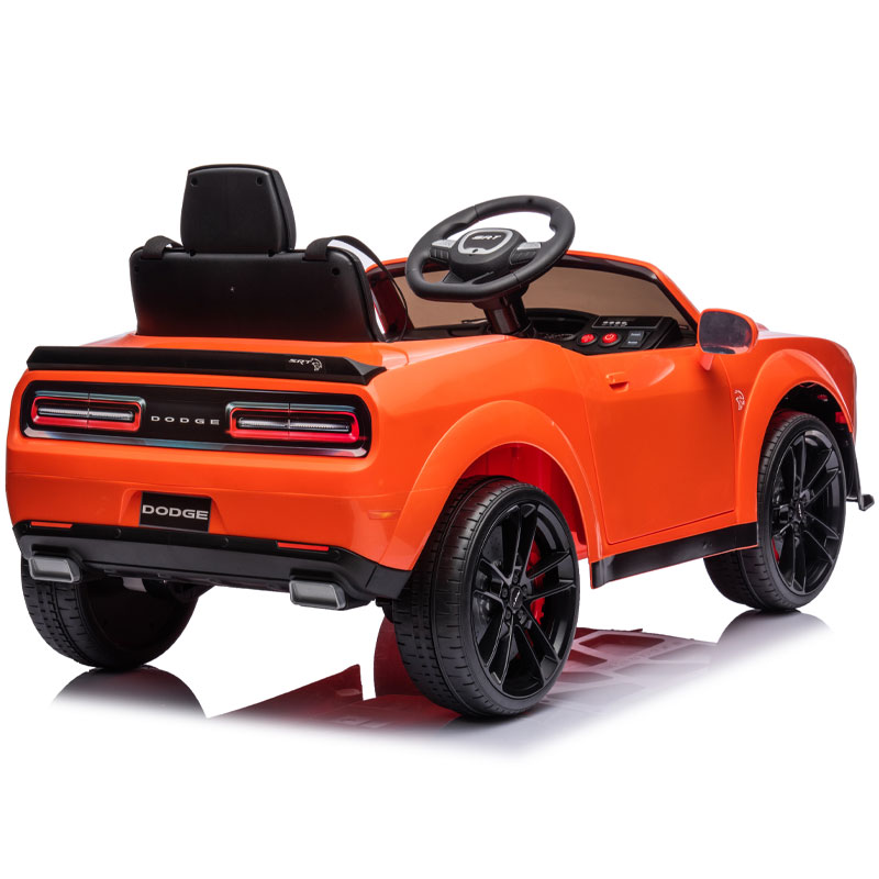 Kids Electric Ride On 12V Dodge Challenger Orange