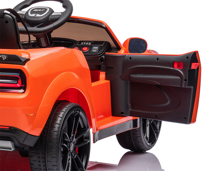 Kids Electric Ride On 12V Dodge Challenger Orange