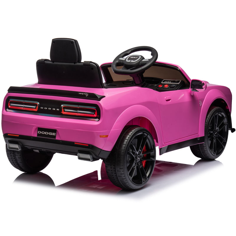 Kids Electric Ride On 12V Dodge Challenger Pink Ride on Kids Car