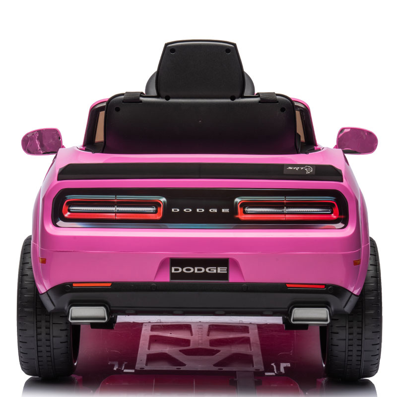 Kids Electric Ride On 12V Dodge Challenger Pink Ride on Kids Car