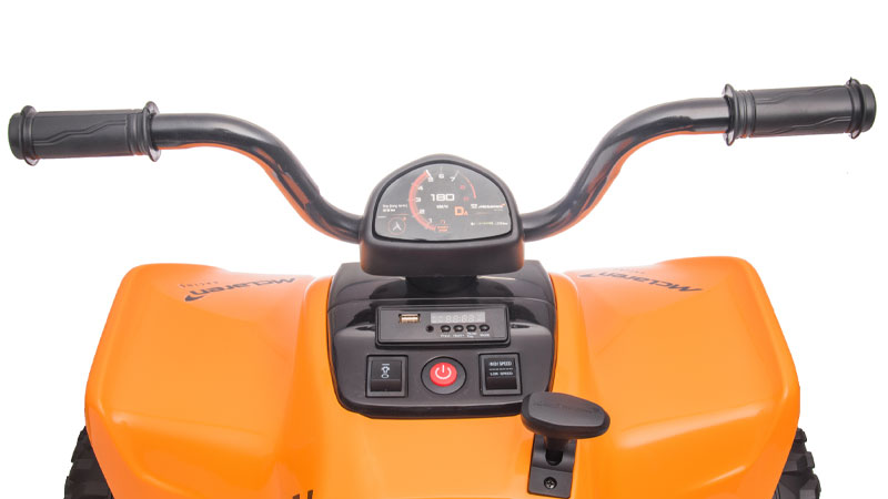 Kids Ride On 12V Electric McLaren Quad Bike Orange