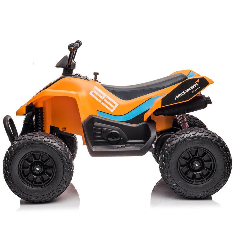 Kids Ride On 12V Electric McLaren Quad Bike Orange